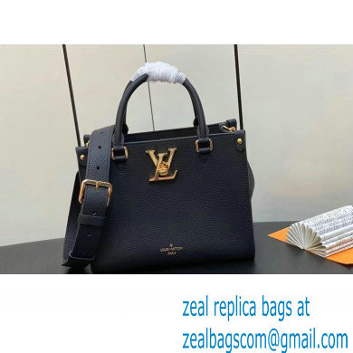 Louis Vuitton Grained calf leather Lock  &  Go Bag M22311 Black 2023